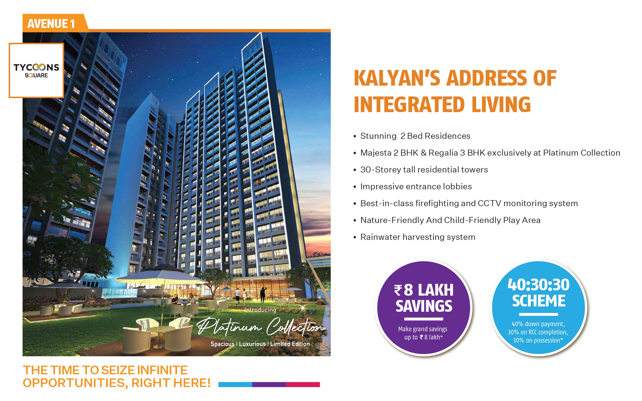 Avenue 1 Tycoons Square* The best of Kalyan fest is Live Unveiling the best  of Kalyan with an address of integrated living Time to seize…